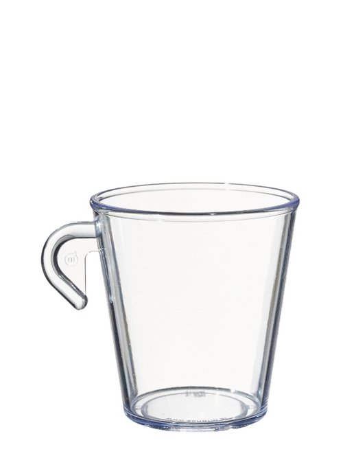 Reusable-espresso cup 200 ml, SAN clear