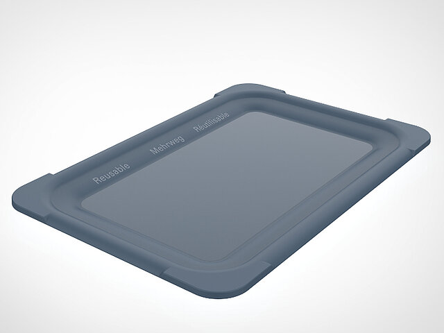 Reusable snack plate square 20 x13.5 cm