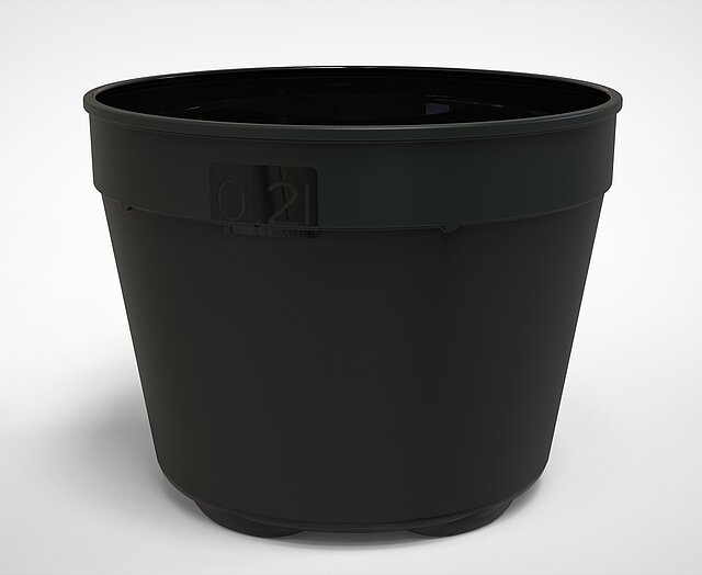 [Translate to EN:] CTG 260 Mehrwegbecher Coffee to go 0,20l, PP schwarz gefrostet